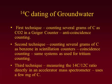 tritium dating groundwater